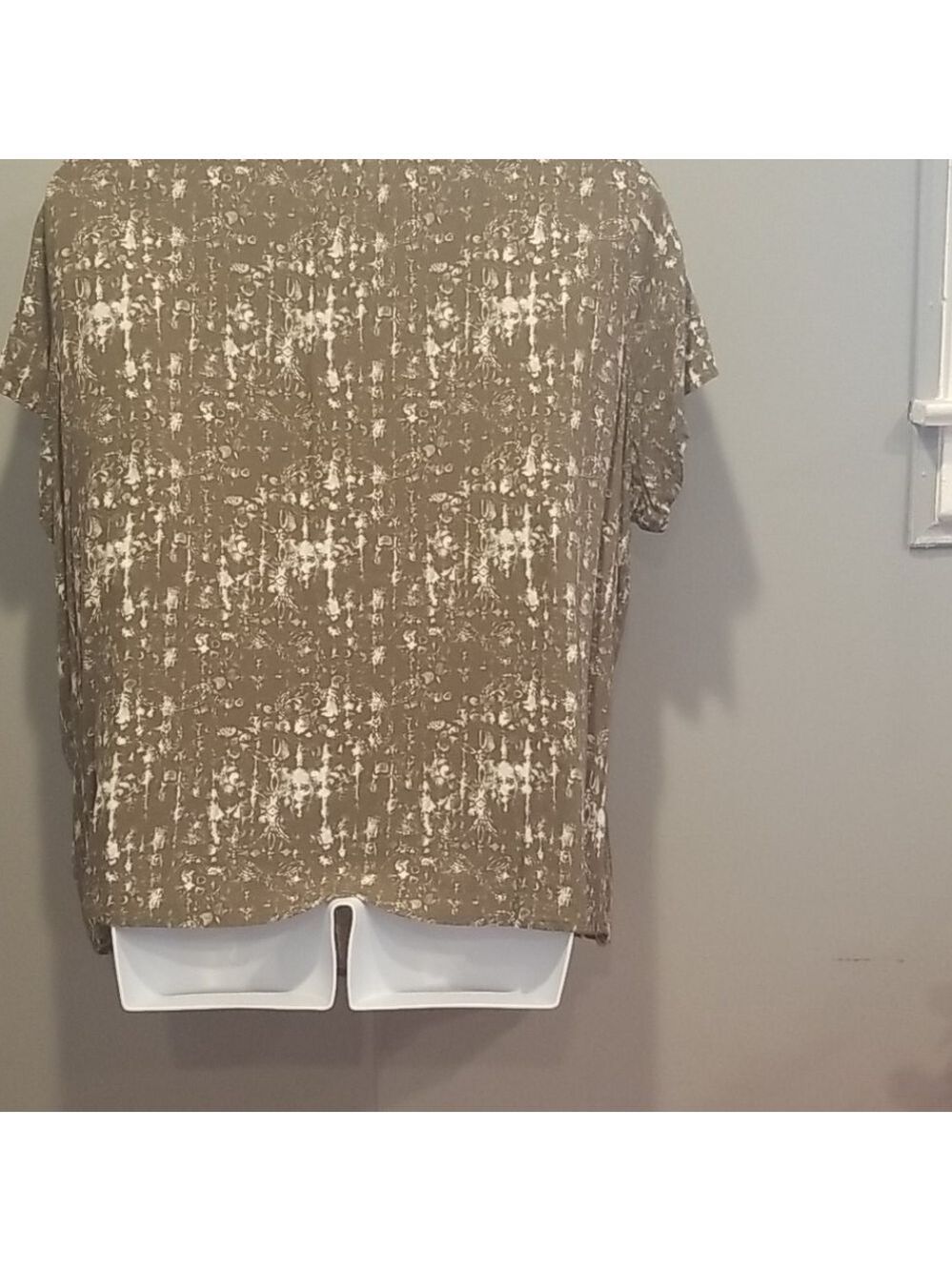 Evri tie dye tassel tie short sleeve boho top 3X - Picture 4 of 7